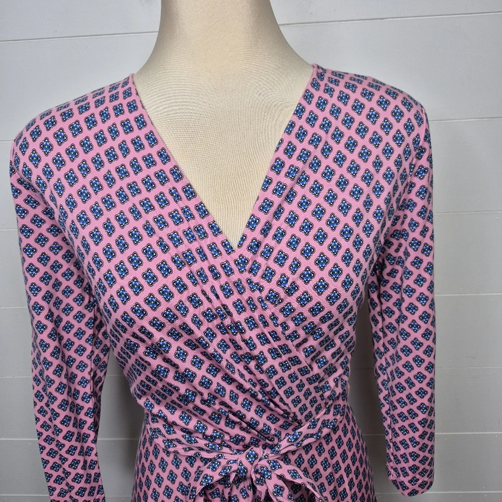 Weekend Maxmara Printed Faux Wrap Midi Dress Size XS - Picture 3 of 12